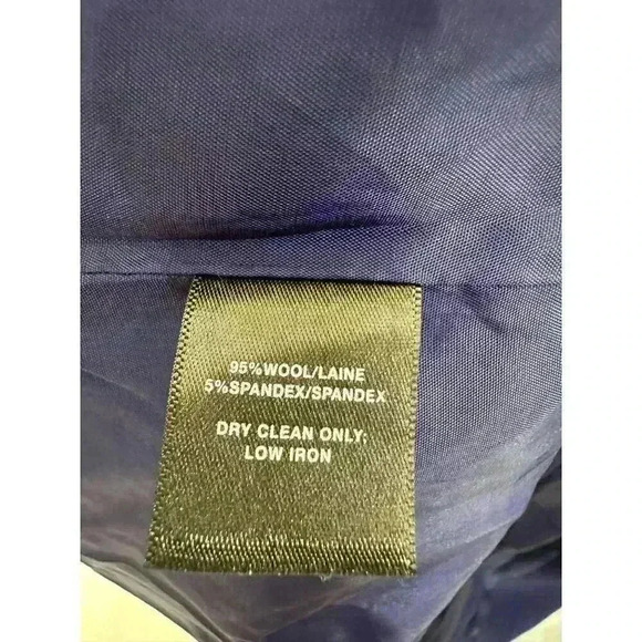 Lafayette 148, two button blazer jacket, Blue, 20W - Picture 4 of 5